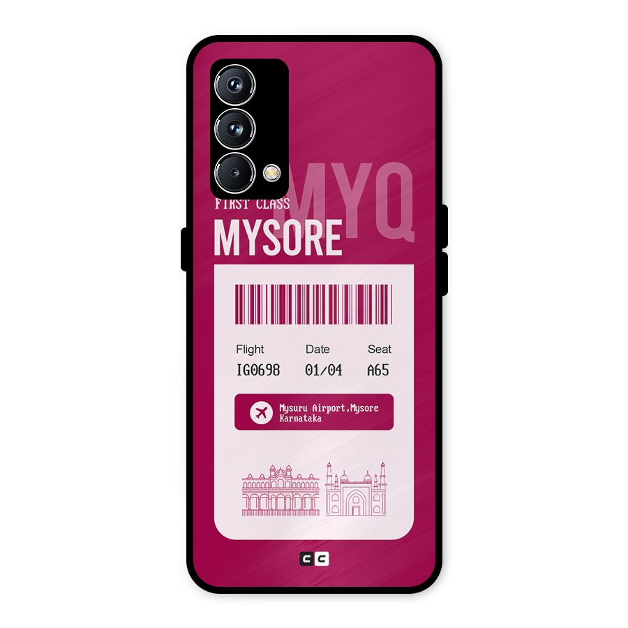 Mysore Boarding Pass Metal Back Case for Realme GT Master Edition