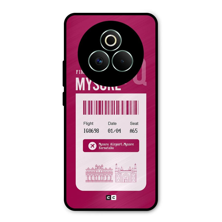 Mysore Boarding Pass Metal Back Case for Realme P3 Pro