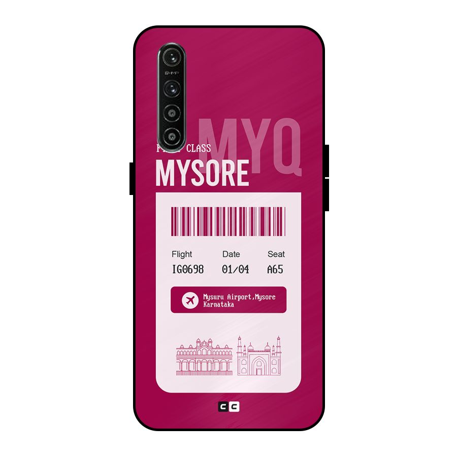 Mysore Boarding Pass Metal Back Case for Realme XT