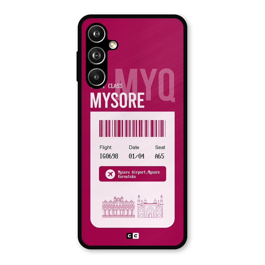 Mysore Boarding Pass Metal Back Case for Samsung Galaxy M54