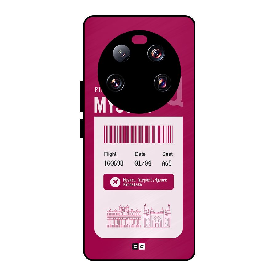 Mysore Boarding Pass Metal Back Case for Xiaomi 13 Ultra