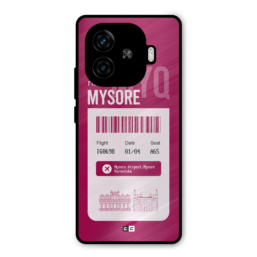 Mysore Boarding Pass Metal Back Case for iQOO Neo 10R