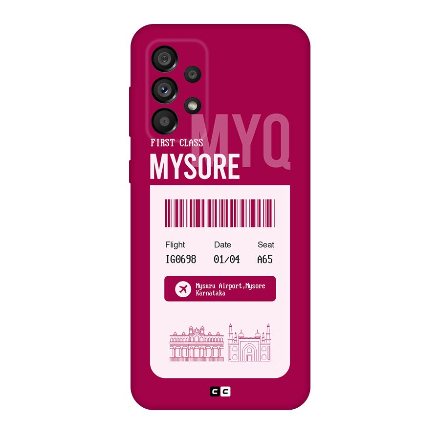Mysore Boarding Pass Original Polycarbonate Back Case for Galaxy A73 5G