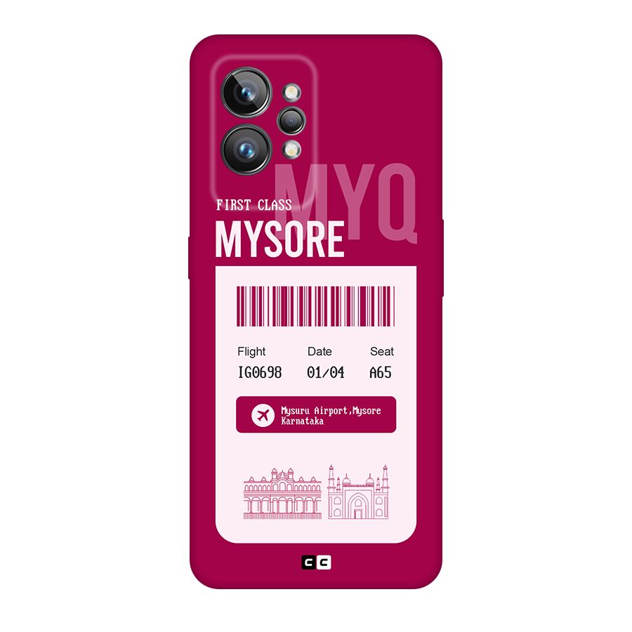 Mysore Boarding Pass Original Polycarbonate Back Case for Realme GT2 Pro
