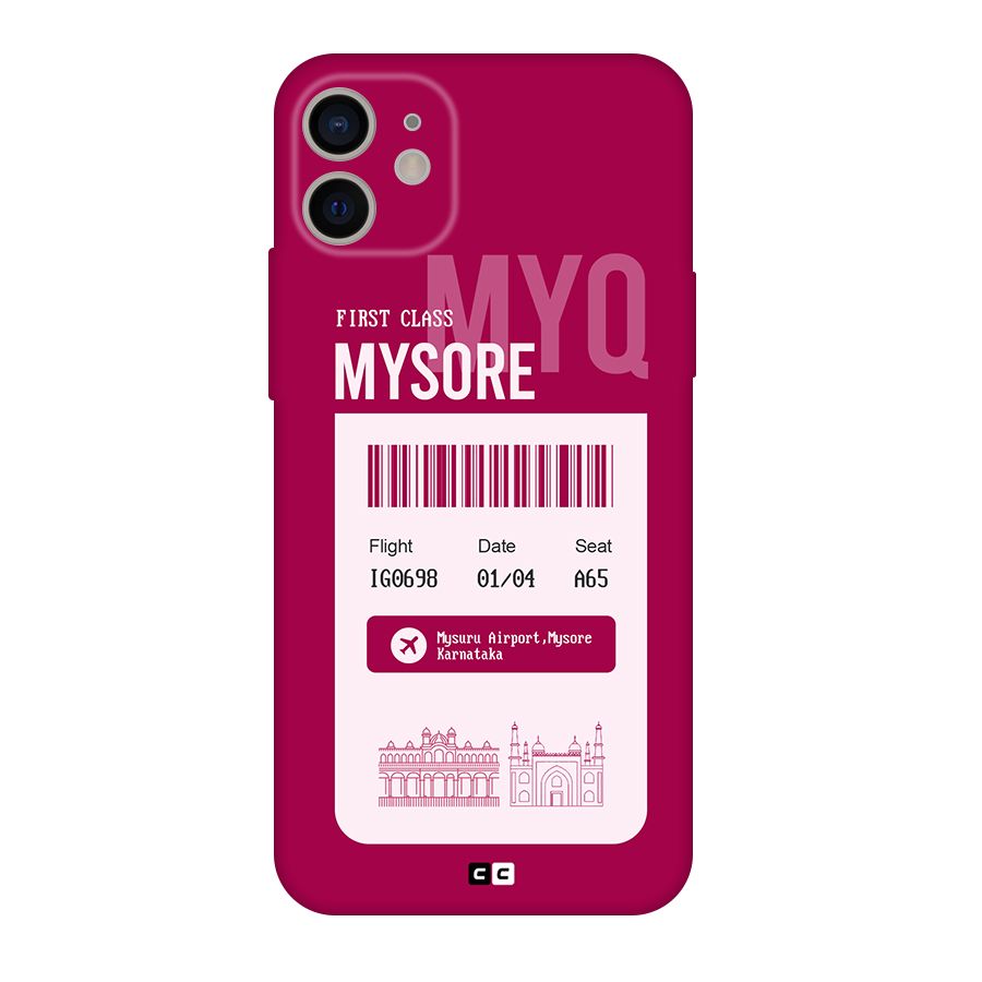 Mysore Boarding Pass Original Polycarbonate Back Case for iPhone 11