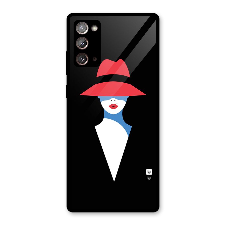 Mysterious Woman Illustration Glass Back Case for Galaxy Note 20