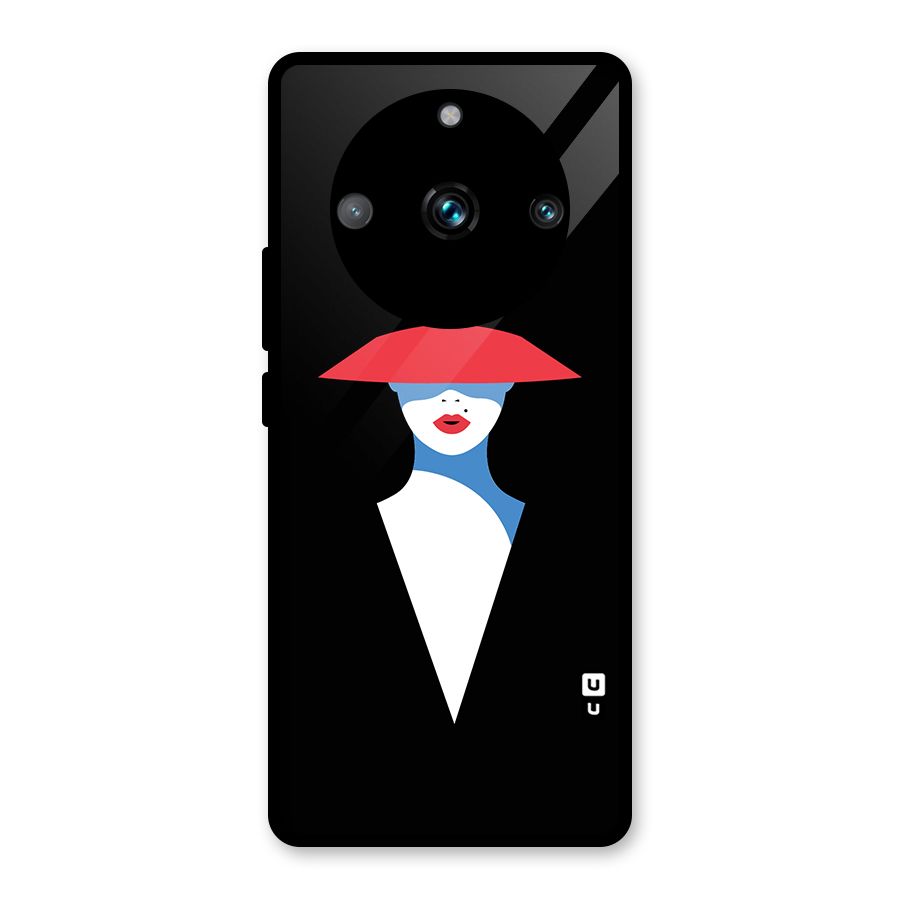 Mysterious Woman Illustration Glass Back Case for Realme 11 Pro