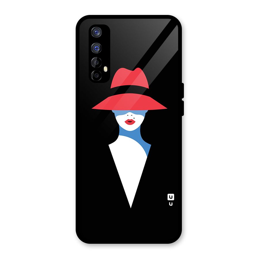 Mysterious Woman Illustration Glass Back Case for Realme Narzo 20 Pro