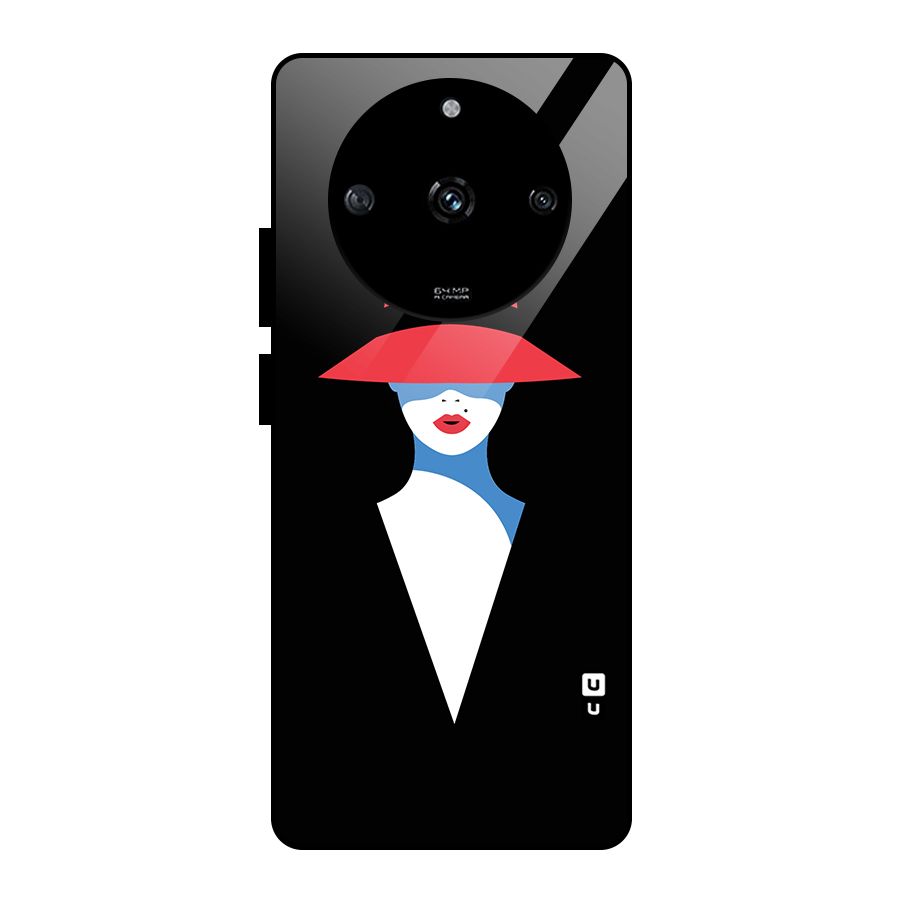 Mysterious Woman Illustration Glass Back Case for Realme Narzo 60 5G