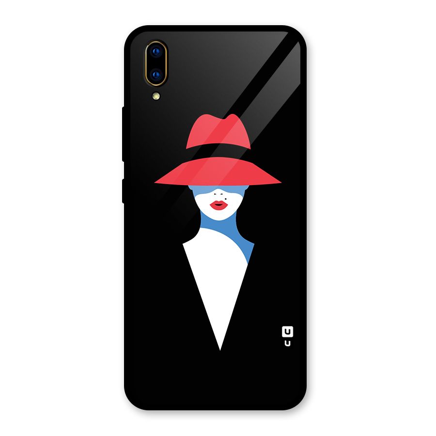Mysterious Woman Illustration Glass Back Case for Vivo V11 Pro