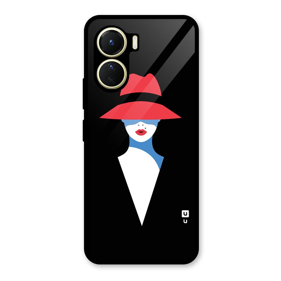 Mysterious Woman Illustration Glass Back Case for Vivo Y56