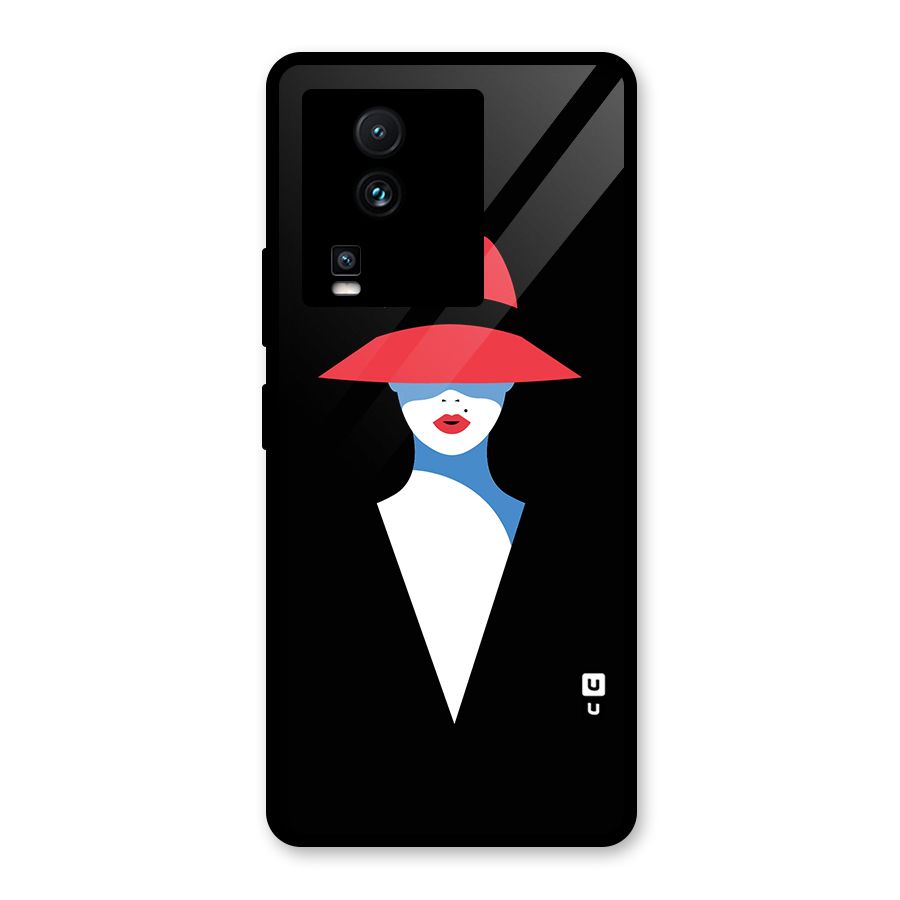 Mysterious Woman Illustration Glass Back Case for Vivo iQOO Neo 7 Pro