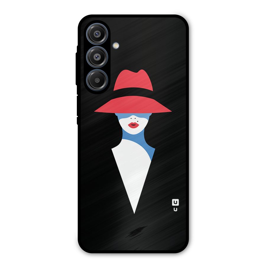 Mysterious Woman Illustration Metal Back Case for Galaxy A16 5G