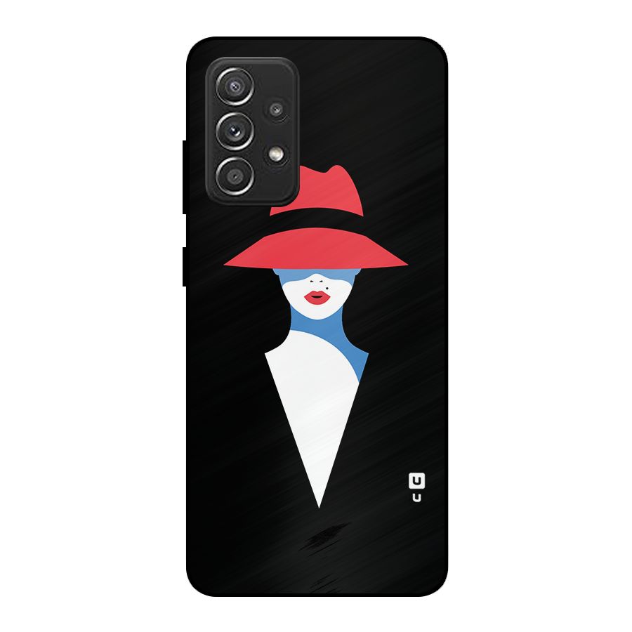 Mysterious Woman Illustration Metal Back Case for Galaxy A52s 5G