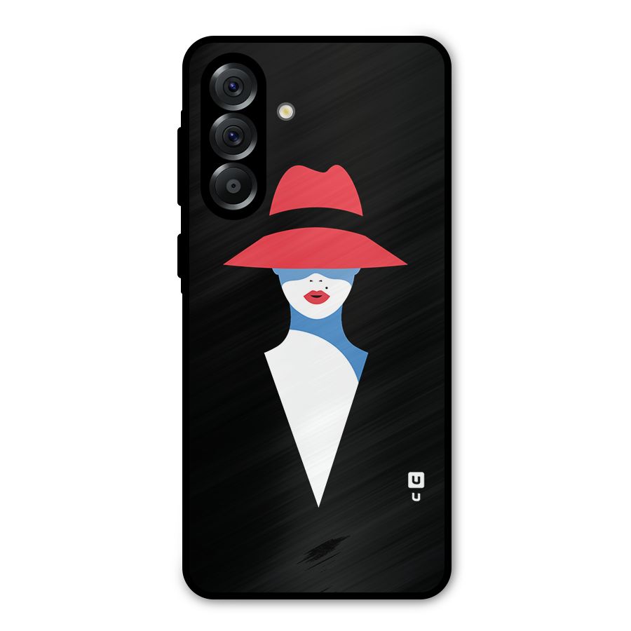 Mysterious Woman Illustration Metal Back Case for Galaxy A56
