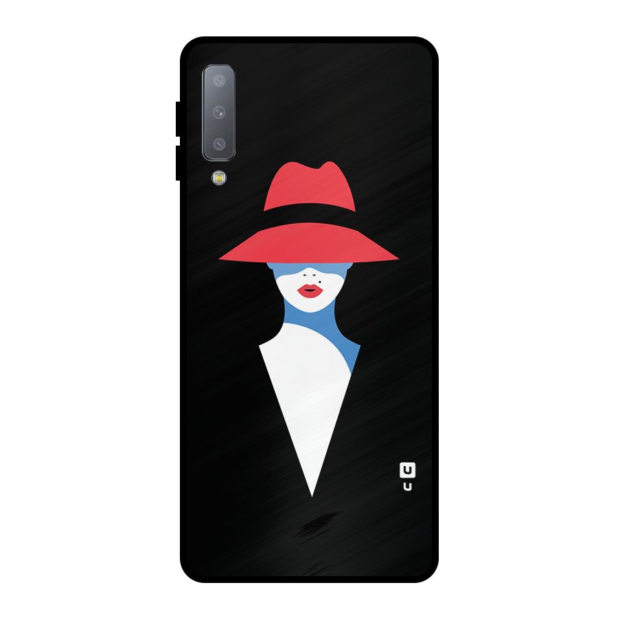 Mysterious Woman Illustration Metal Back Case for Galaxy A7 (2018)