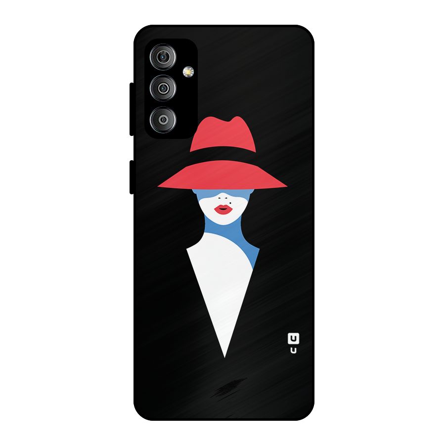 Mysterious Woman Illustration Metal Back Case for Galaxy F23