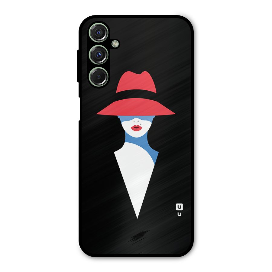 Mysterious Woman Illustration Metal Back Case for Galaxy F34
