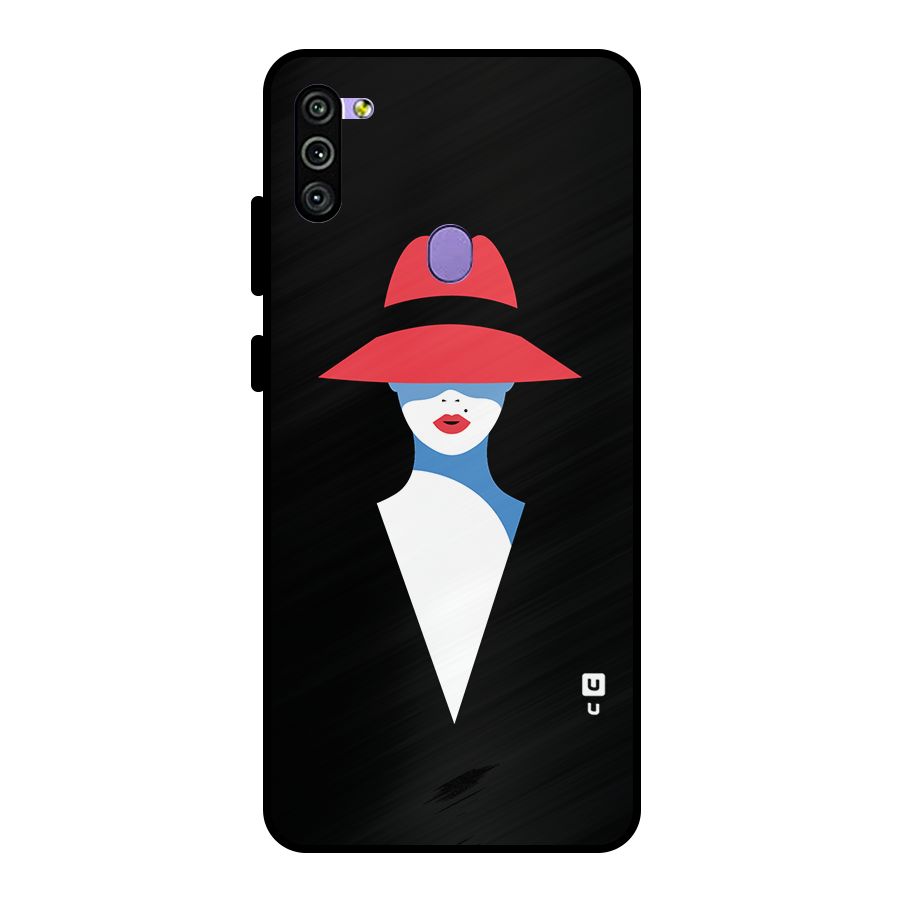 Mysterious Woman Illustration Metal Back Case for Galaxy M11