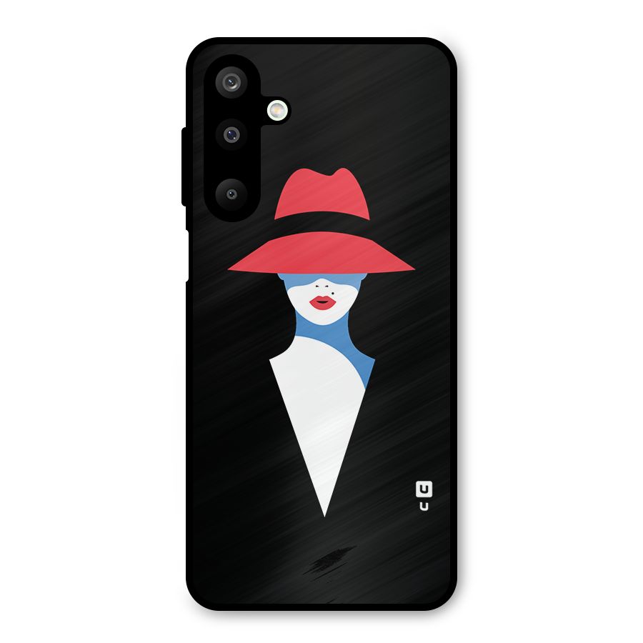 Mysterious Woman Illustration Metal Back Case for Galaxy M16