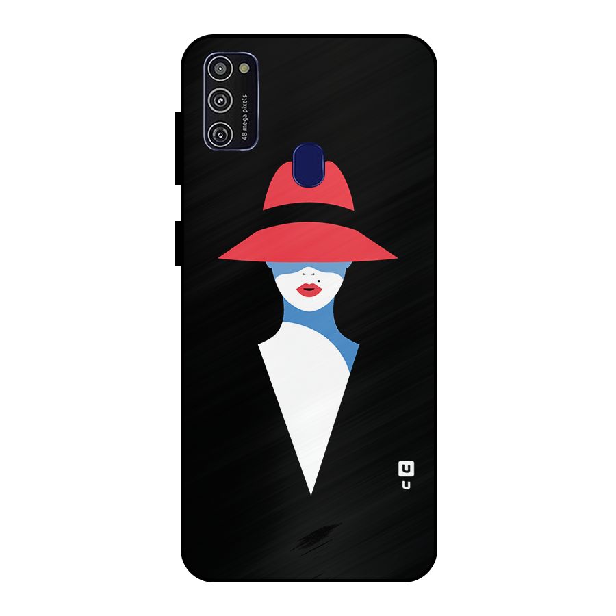 Mysterious Woman Illustration Metal Back Case for Galaxy M21