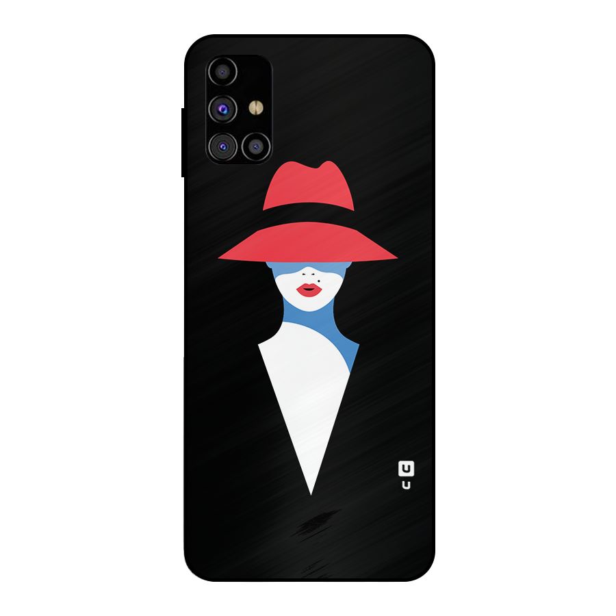 Mysterious Woman Illustration Metal Back Case for Galaxy M31s