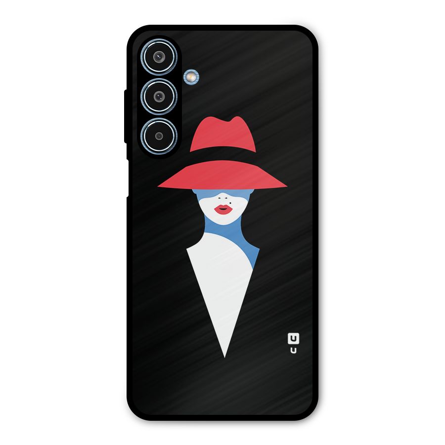 Mysterious Woman Illustration Metal Back Case for Galaxy M35