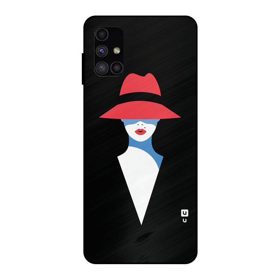 Mysterious Woman Illustration Metal Back Case for Galaxy M51