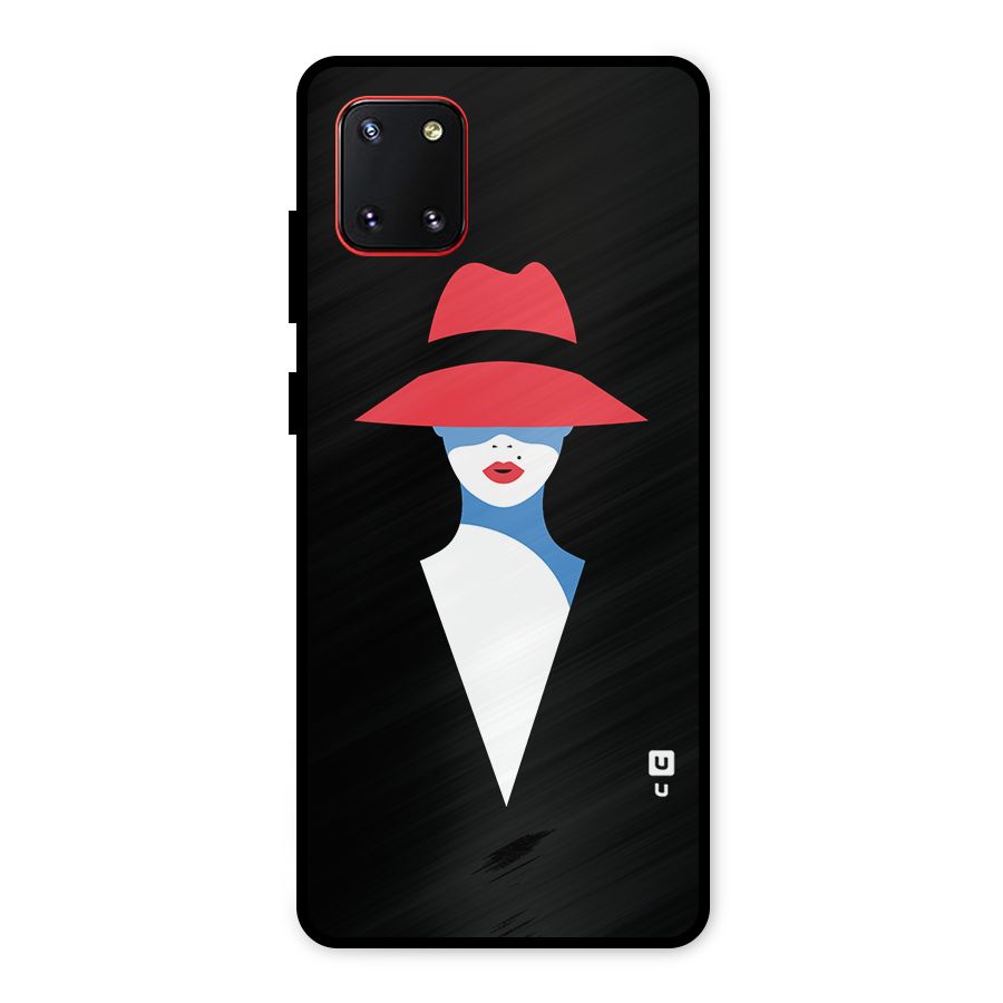 Mysterious Woman Illustration Metal Back Case for Galaxy Note 10 Lite