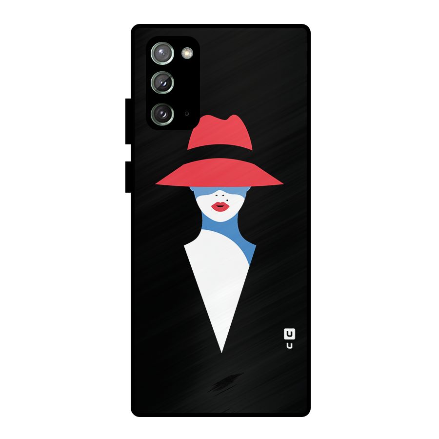 Mysterious Woman Illustration Metal Back Case for Galaxy Note 20