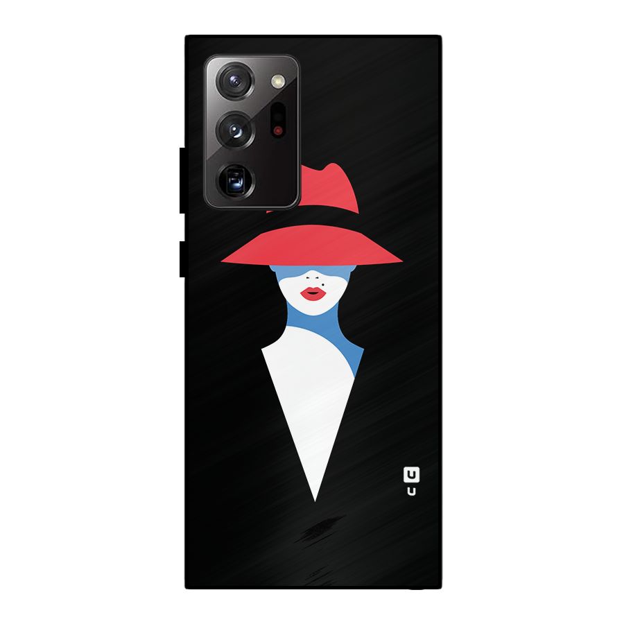 Mysterious Woman Illustration Metal Back Case for Galaxy Note 20 Ultra 5G