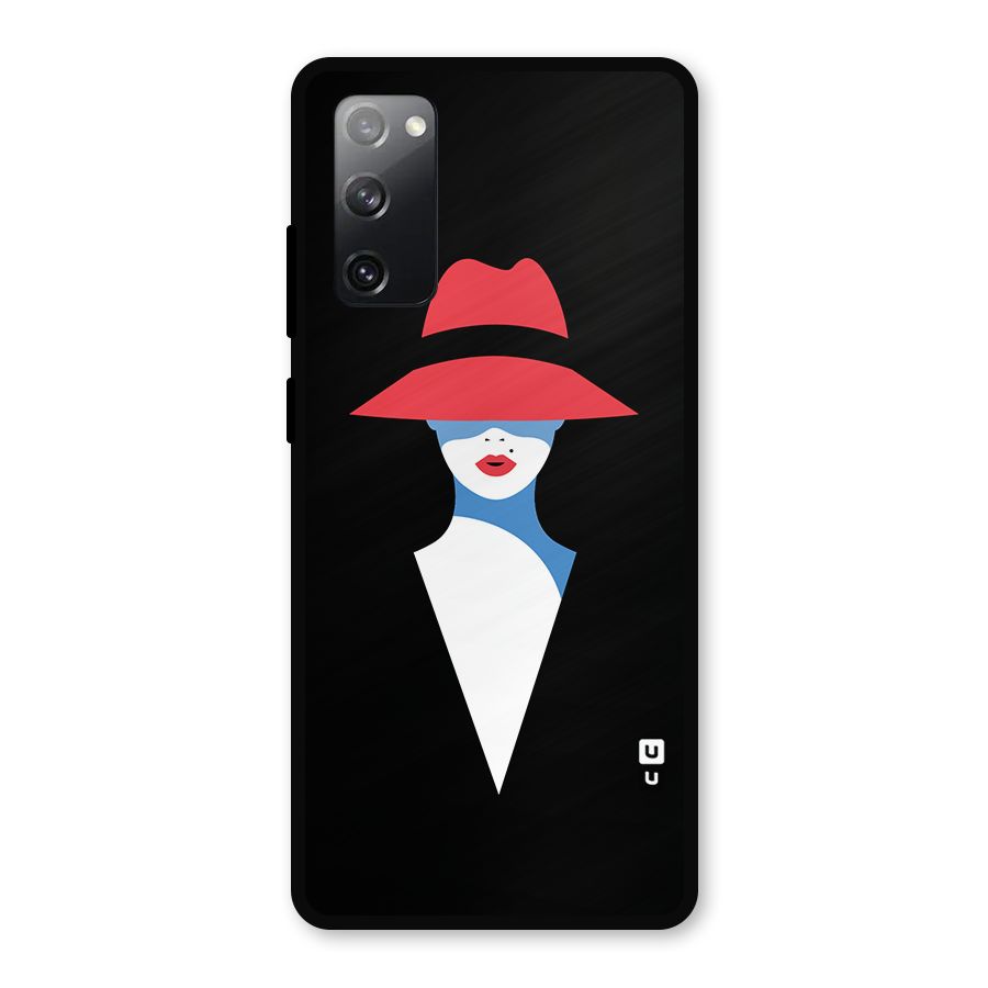 Mysterious Woman Illustration Metal Back Case for Galaxy S20 FE 5G