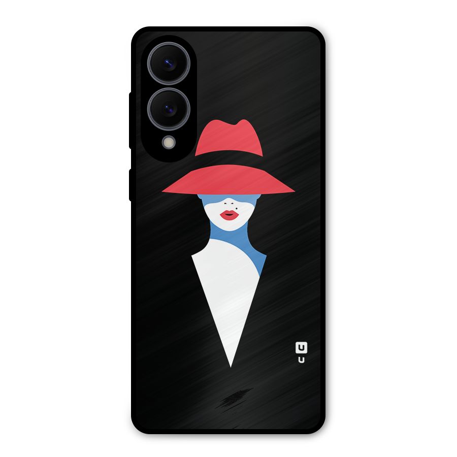 Mysterious Woman Illustration Metal Back Case for Galaxy S25 Edge