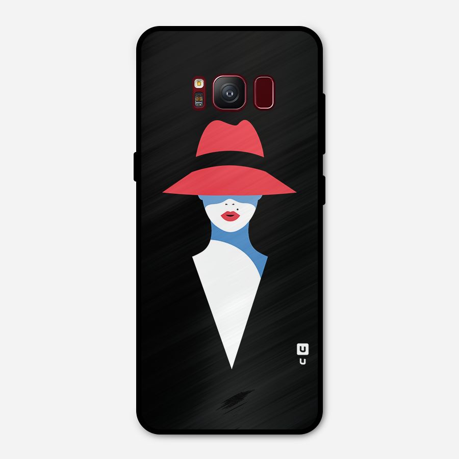 Mysterious Woman Illustration Metal Back Case for Galaxy S8