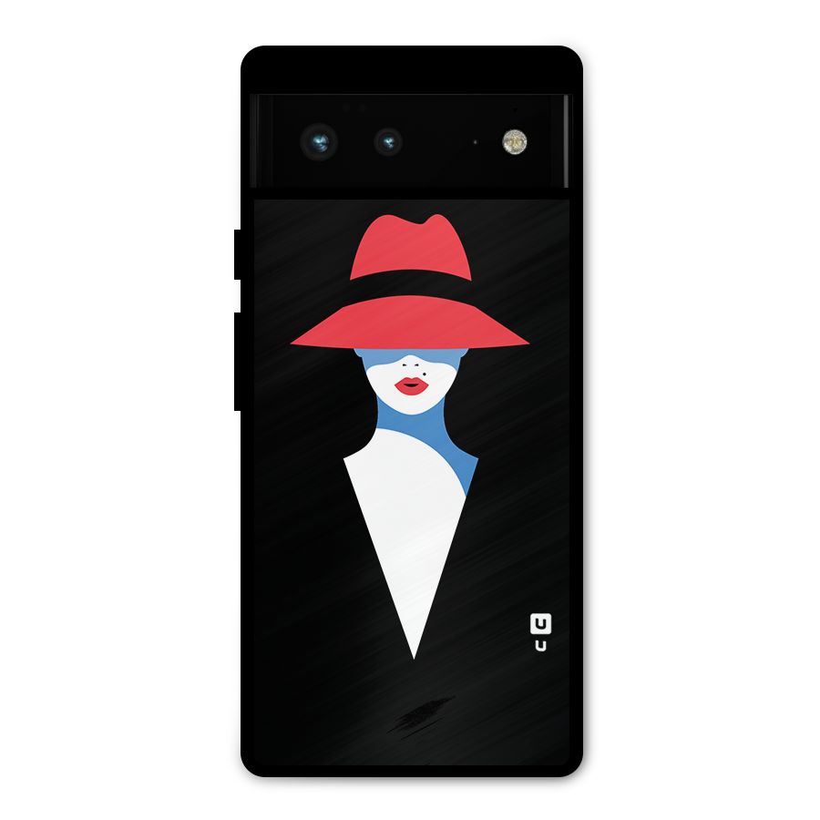 Mysterious Woman Illustration Metal Back Case for Google Pixel 6