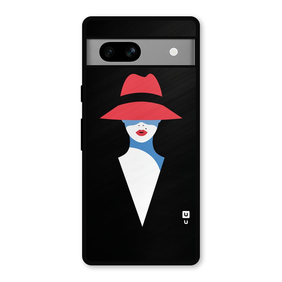 Mysterious Woman Illustration Metal Back Case for Google Pixel 7a
