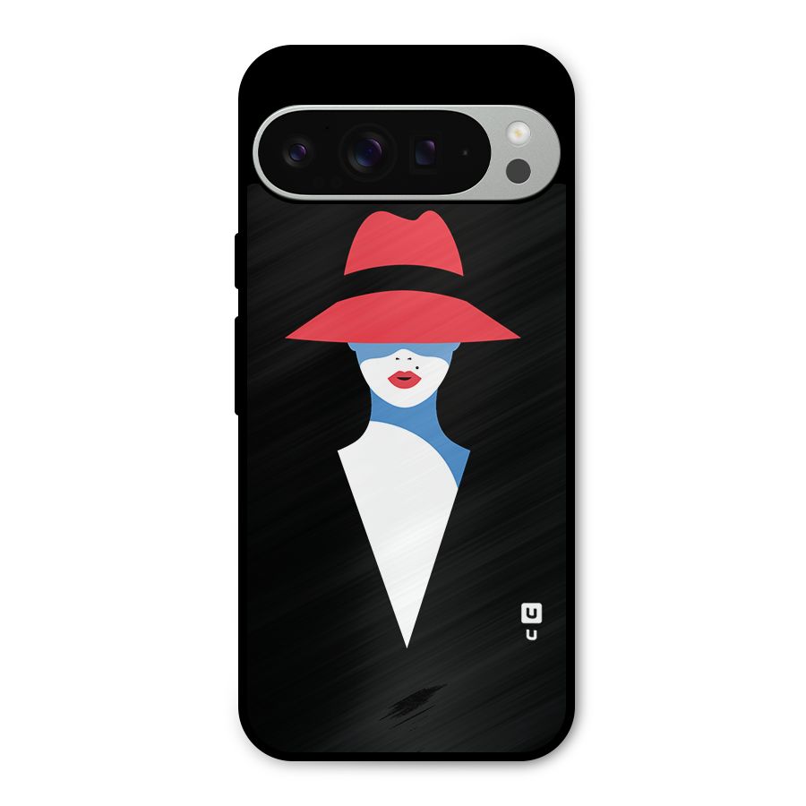 Mysterious Woman Illustration Metal Back Case for Google Pixel 9 Pro XL