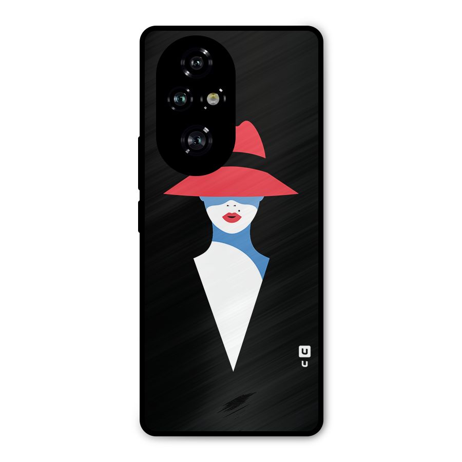 Mysterious Woman Illustration Metal Back Case for Honor 200 Pro