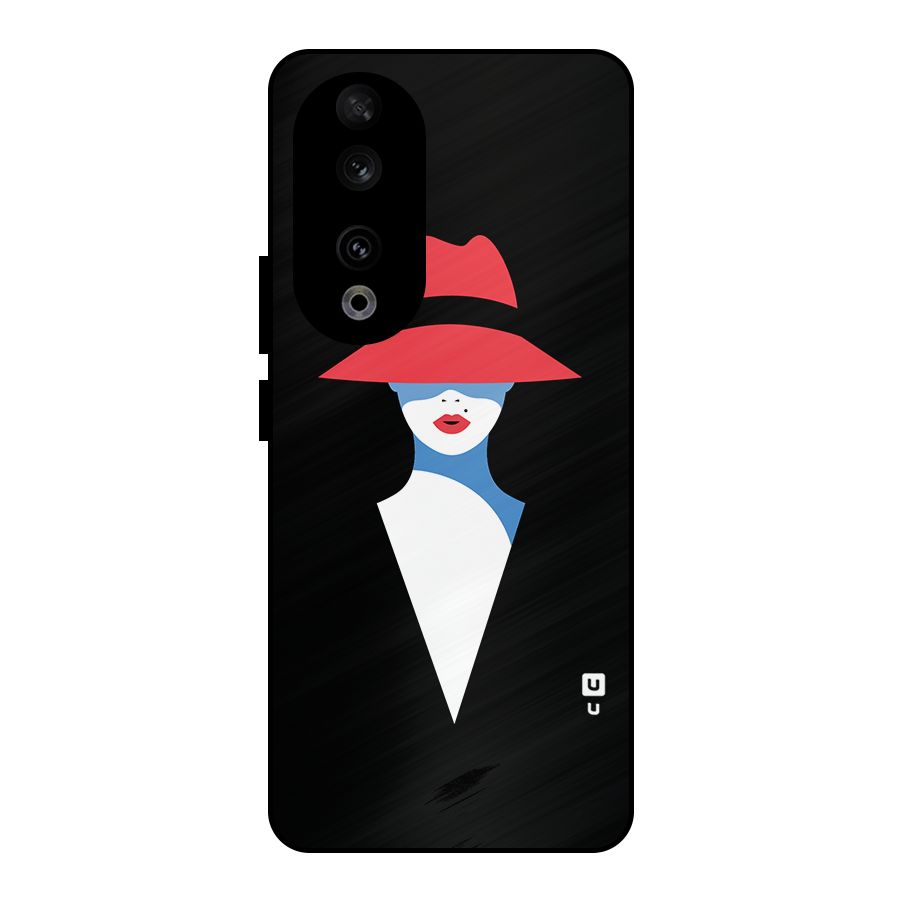 Mysterious Woman Illustration Metal Back Case for Honor 90