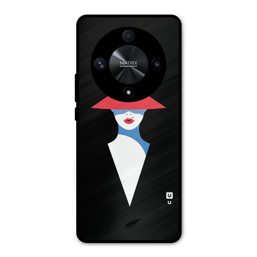Mysterious Woman Illustration Metal Back Case for Honor X9b