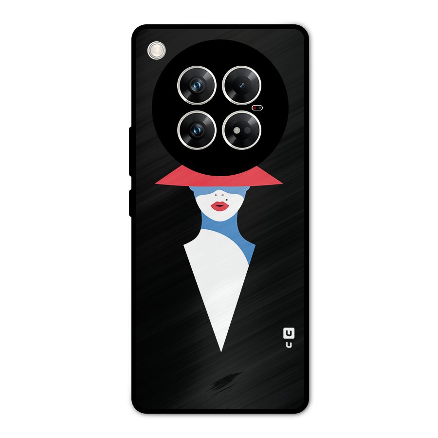 Mysterious Woman Illustration Metal Back Case for Infinix Zero 40 5G