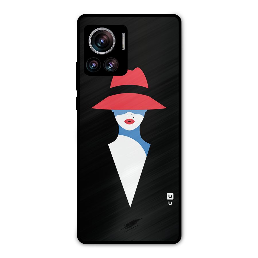 Mysterious Woman Illustration Metal Back Case for Motorola Edge 30 Ultra