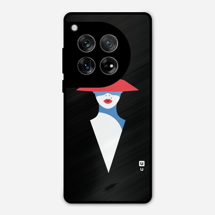 Mysterious Woman Illustration Metal Back Case for OnePlus 12