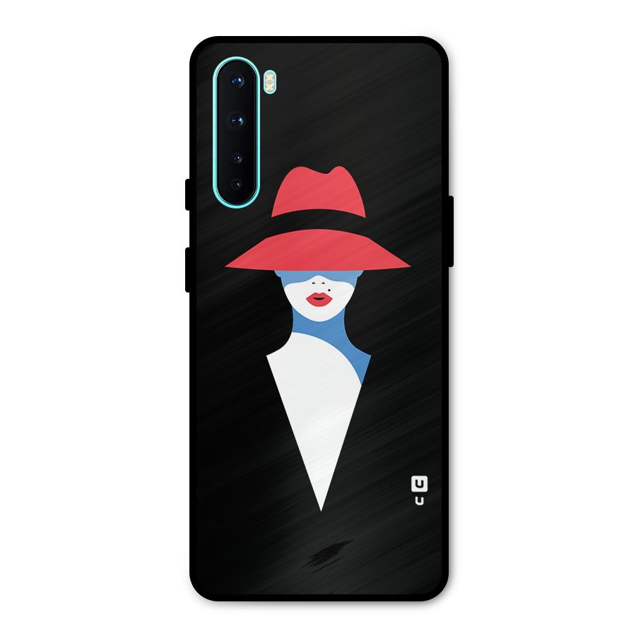 Mysterious Woman Illustration Metal Back Case for OnePlus Nord