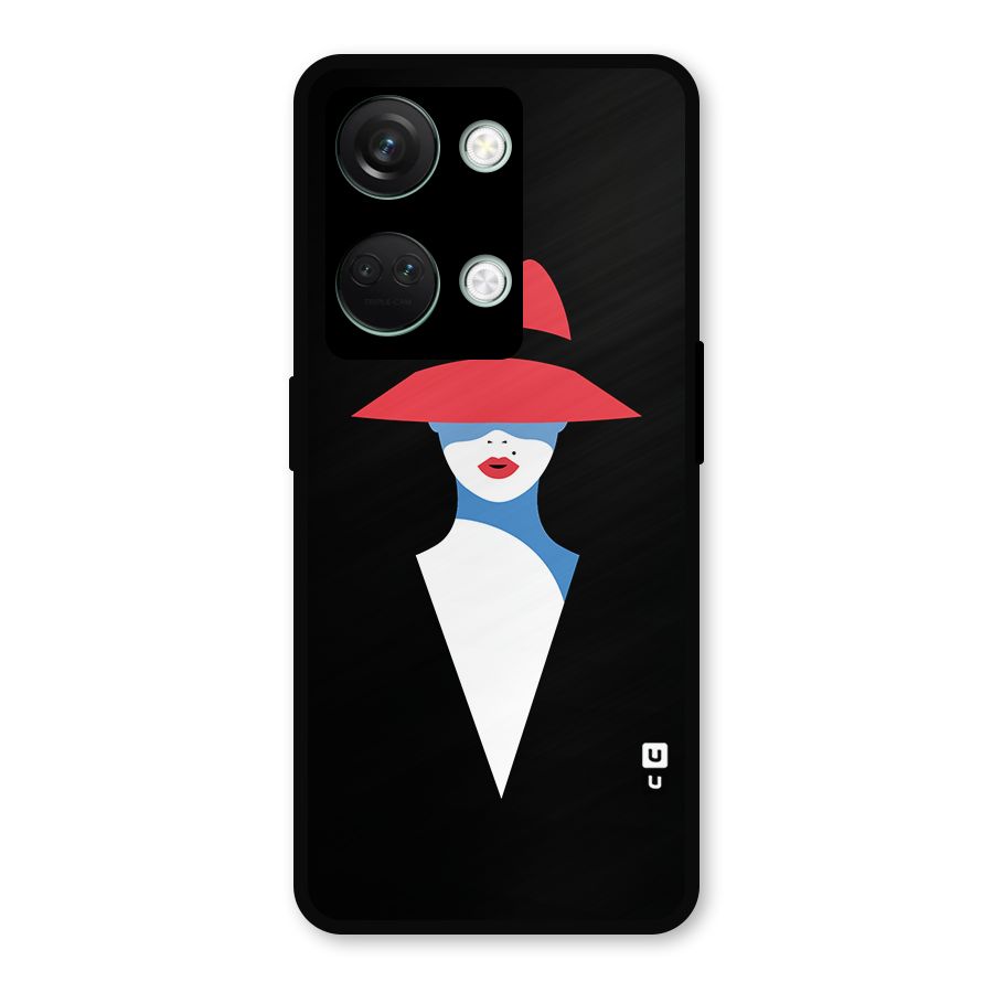 Mysterious Woman Illustration Metal Back Case for OnePlus Nord 3