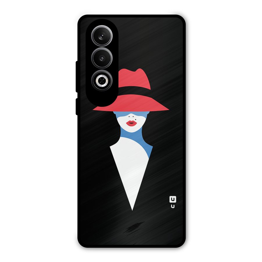 Mysterious Woman Illustration Metal Back Case for OnePlus Nord CE4