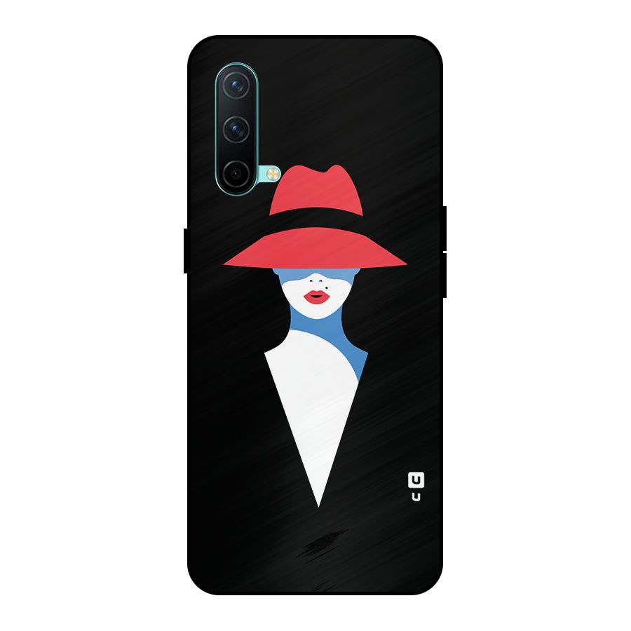 Mysterious Woman Illustration Metal Back Case for OnePlus Nord CE 5G