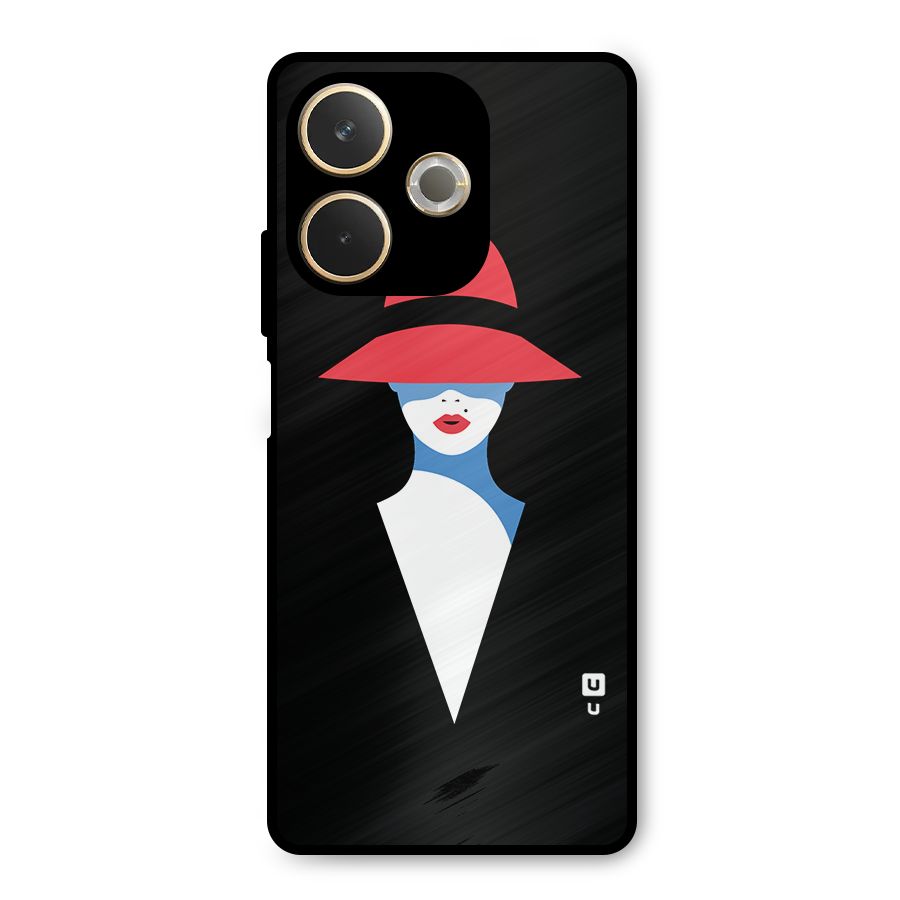 Mysterious Woman Illustration Metal Back Case for Oppo A5 Pro