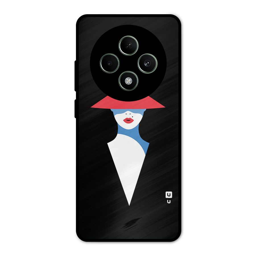 Mysterious Woman Illustration Metal Back Case for Oppo F27