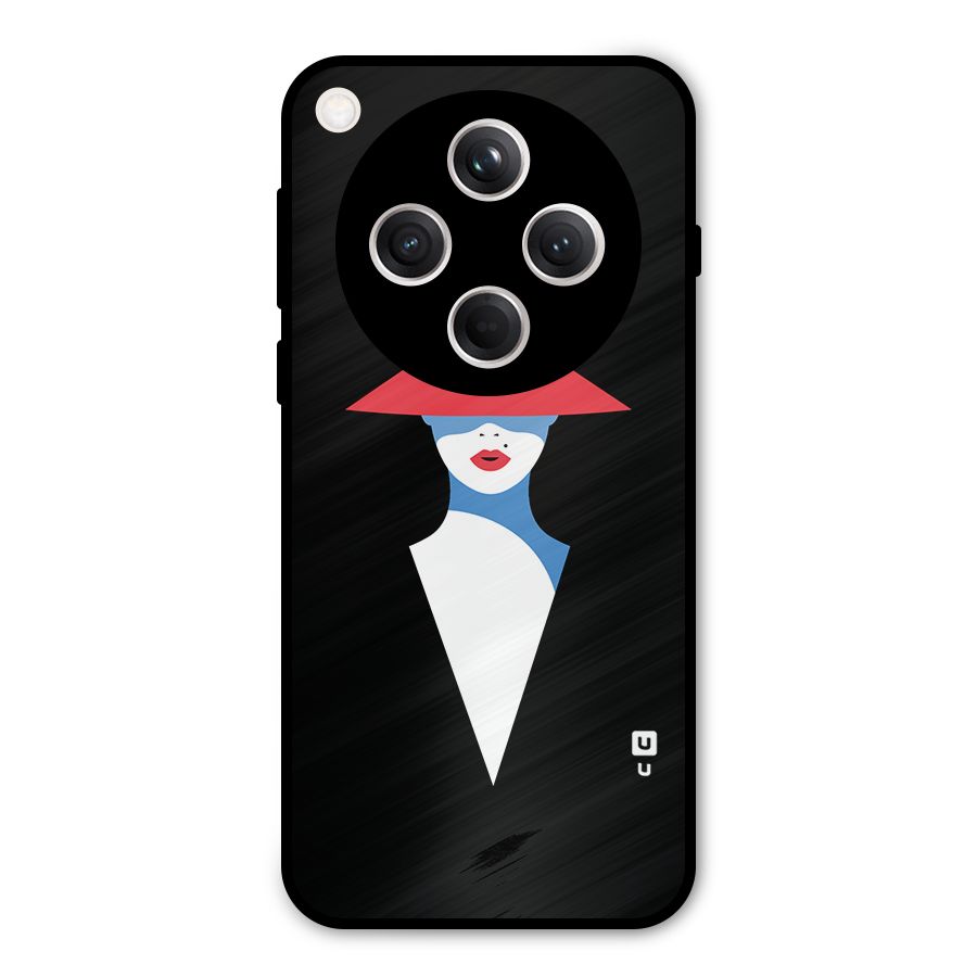 Mysterious Woman Illustration Metal Back Case for Oppo Find X8